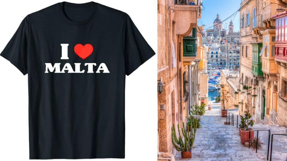 I ♡ MALTA Tシャツ